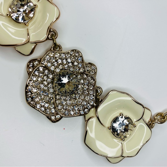 ISAAC MIZRAHI Live QVC Crystal Rhinestone Flower Necklace - Picture 4 of 7